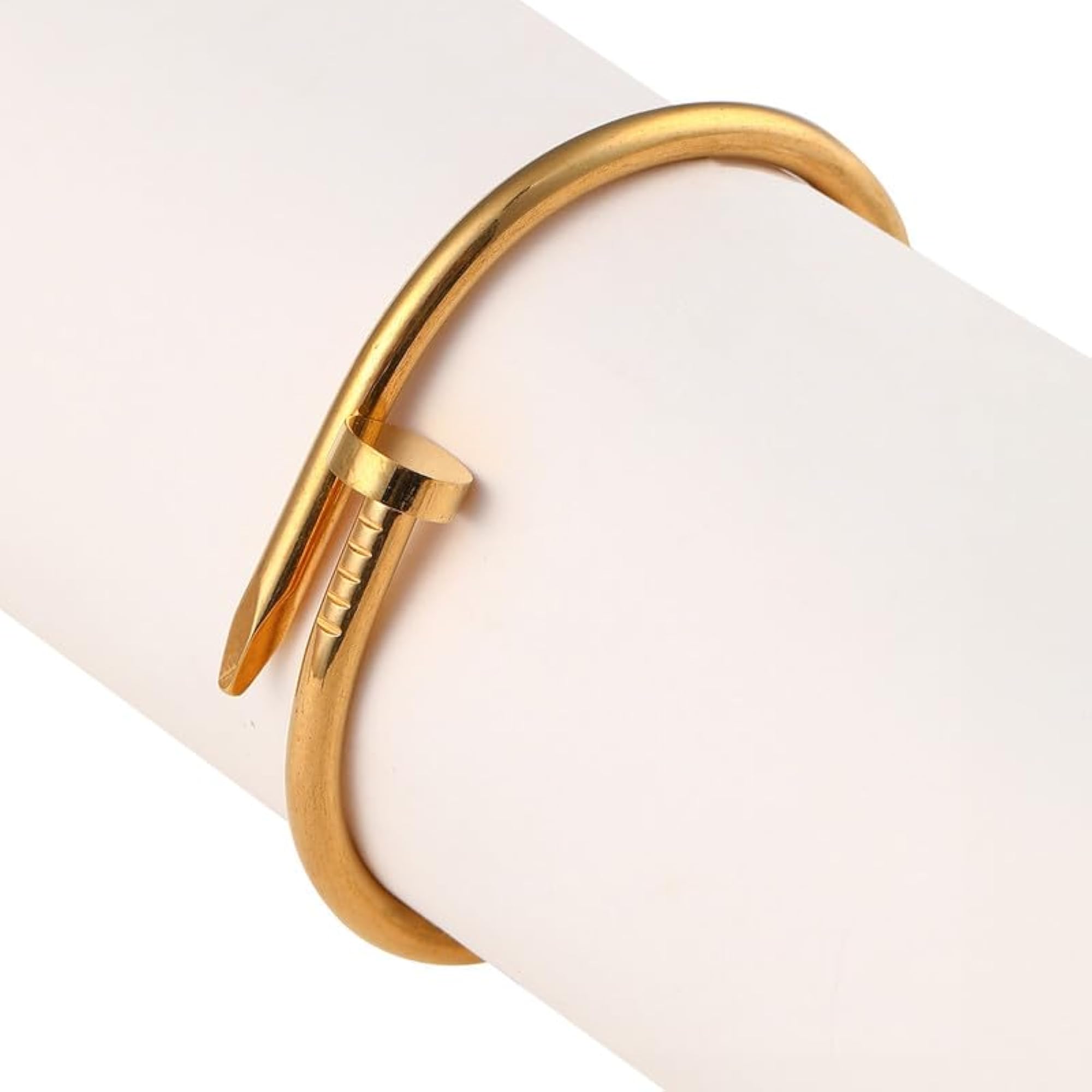 Women's California Gold Colour Screw Bangle Bracelet